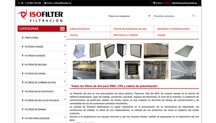 Site web de isofilter