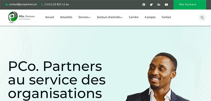 Site web de PCo. Partners